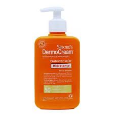 Protector Solar Dermocream SPF 50+ Hidratante 250 g Simonds - Fotoproteccion Alta con Accion Hidratante Profunda...