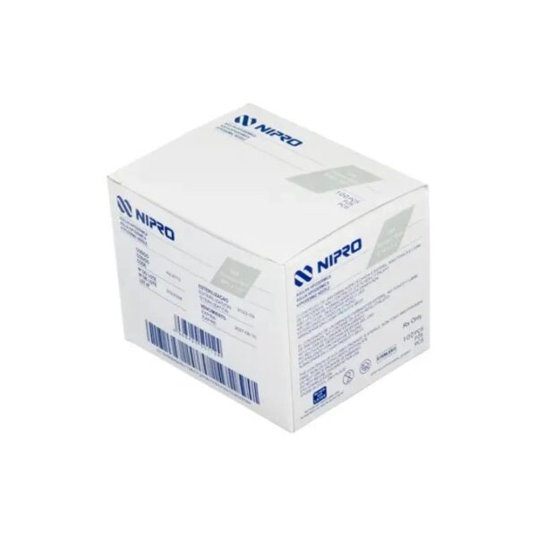 E – AGUJA HIPODERMICA NIPRO 27G X 1/2 CAJA X100 - Agujas de acero inoxidable grado medico recubierta...
