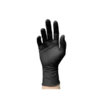 Guantes de Nitrilo Negros Sin Polvo Talla M Tresor Caja 100 Unidades - Imagen 2