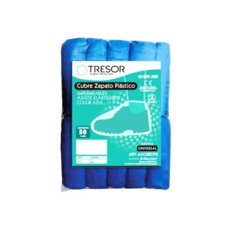 woo-products2Fimages2F1786547711684-edit_1786547711645.webp Cubrezapato Plástico Desechable Azul Impermeable Cranberry Bolsa x 100 Unidades - Imagen 1