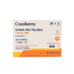 Gasa No Tejida Estéril 10x10 cm Cranberry Caja x 50 Sobres