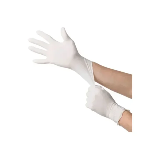 Guantes de Examen de Latex con Polvo Blancos Talla L Tresor Caja 100 Unidades - PROTECCION TRADICIONAL Y AJUSTE PERFECTO PARA USO ...