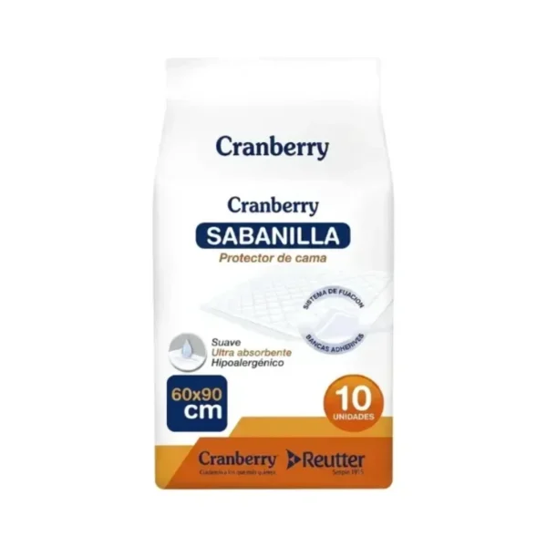 Protector de Cama Sabanilla 60×90 cm Cranberry Paquete x 10 Unidades - Sabanilla Protectora de Cama Impermeable y Absorbe...
