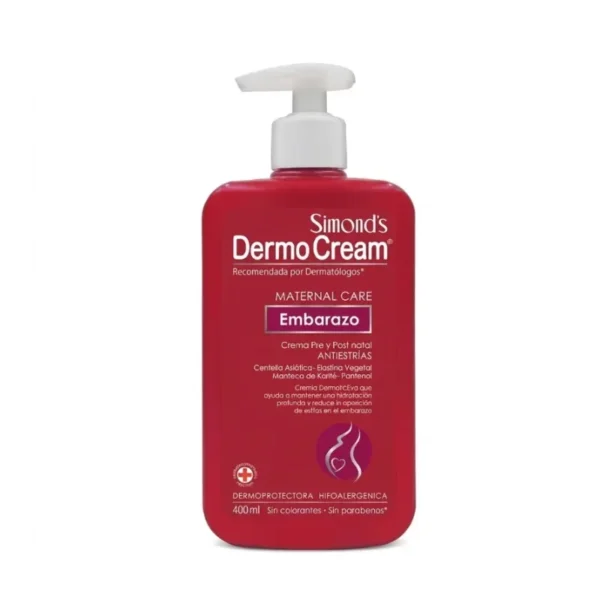 Crema Antiestrias Embarazo Dermocream 400ml Simonds Unidad