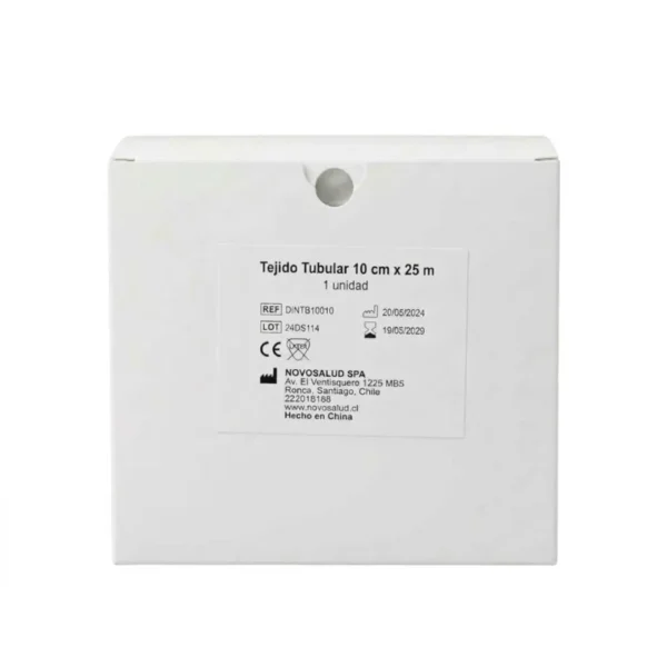 Tejido Tubular de Algodón 10 cm x 25 m – Rollo Bajo Enyesado - Protección cutánea hipoalergénica y acolchado text...