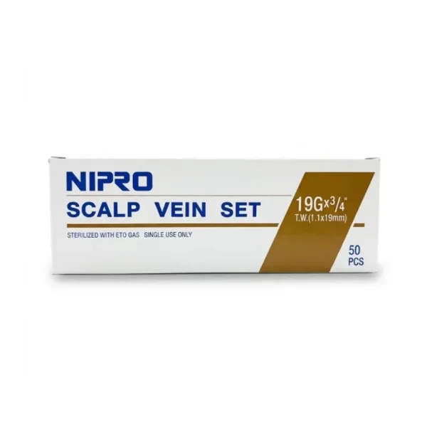 Scalp Vein 19g x 3/4 Nipro - 50 Unidades