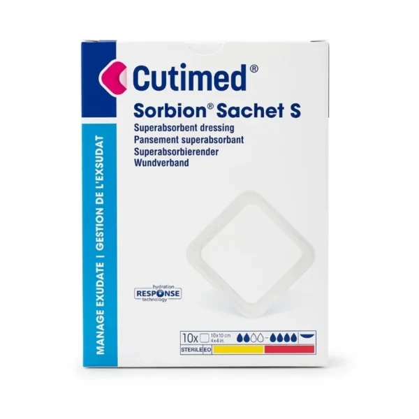 Cutimed Sorbion Sachet S 10x10 cm BSN Medical Caja x 10 Unidades