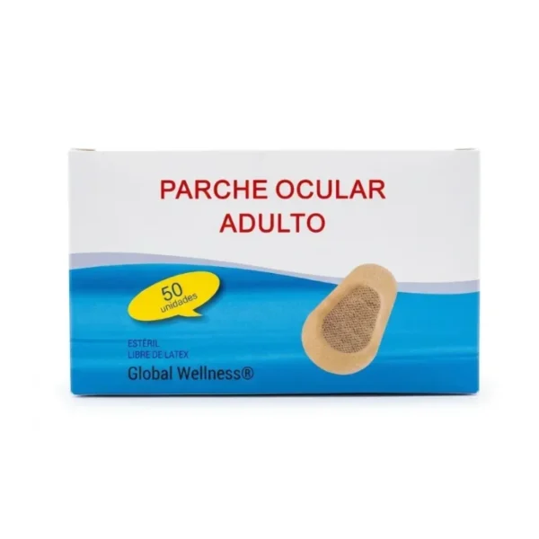 Parche Ocular Adulto Color Piel GlobalWellness Caja x 50 Unidades