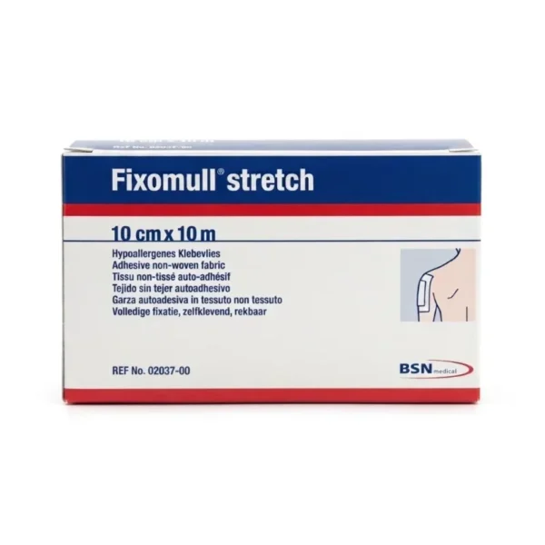 Fixomull Stretch 10 cm x 10 m Leukoplast – Unidad - Fijación Segura, Elástica y Cómoda para Apósitos y...