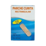 Parche Curita Adhesivo Alargado 72x19 mm Color Piel Estéril Caja 100 Unidades